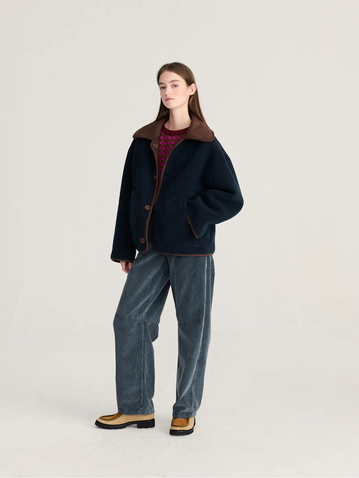 Reversible soft sherpa jacket