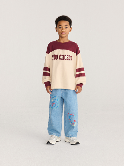 Bobo Choses Embossed denim pants