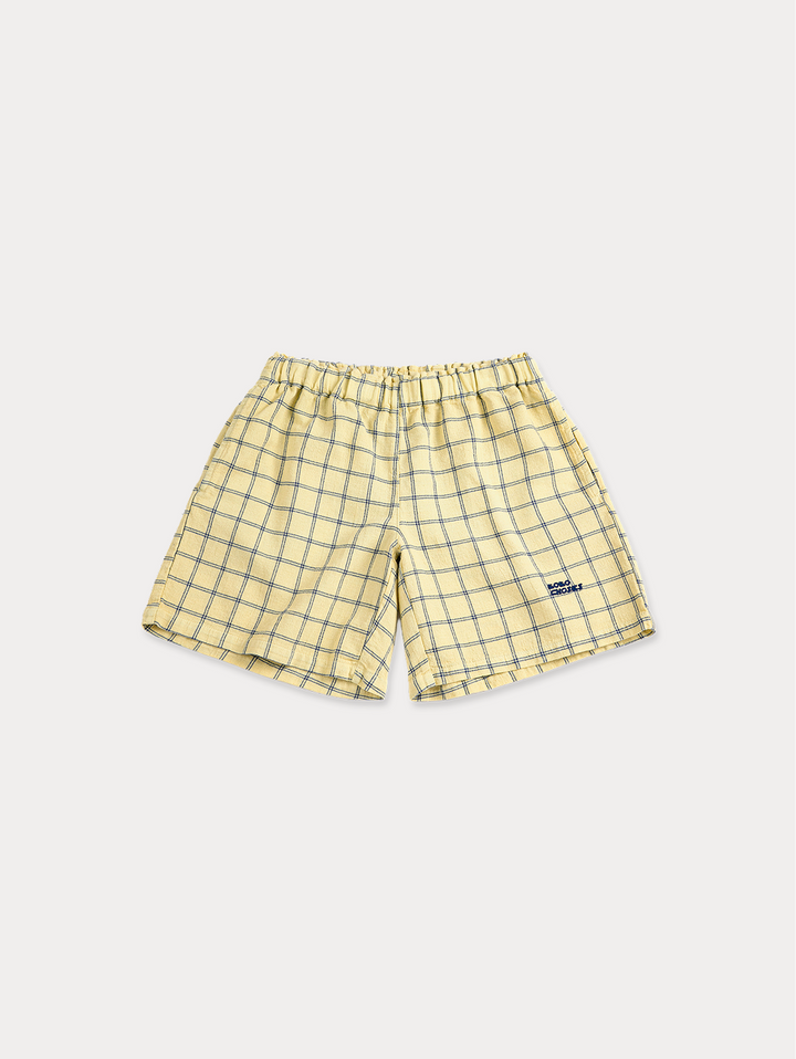Spicy Window Pane woven bermuda shorts