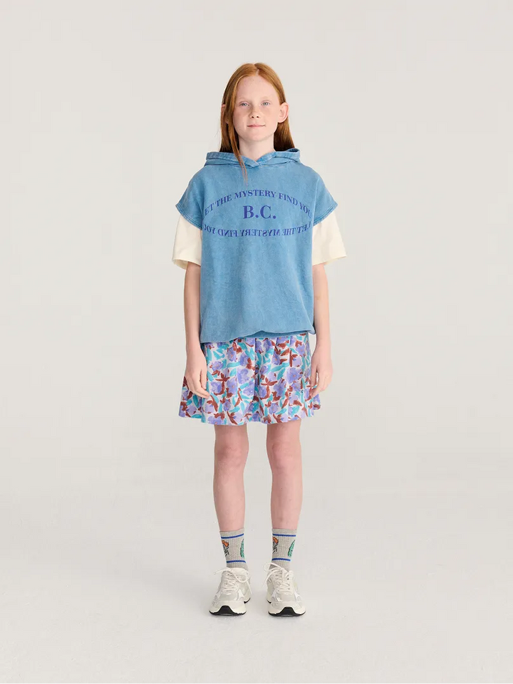 Watercolor all over fleece skirt