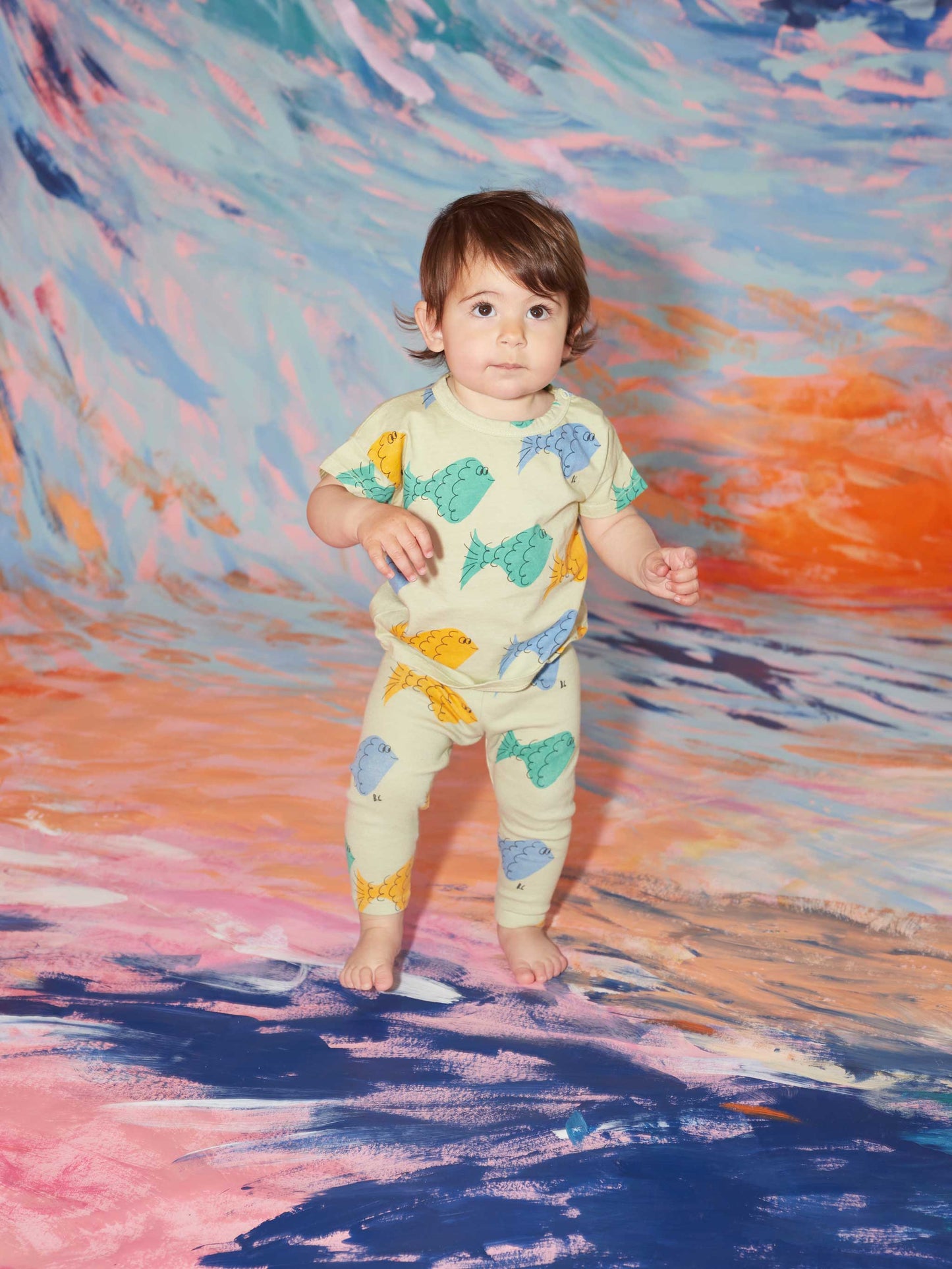 Multicolor fish all over leggings