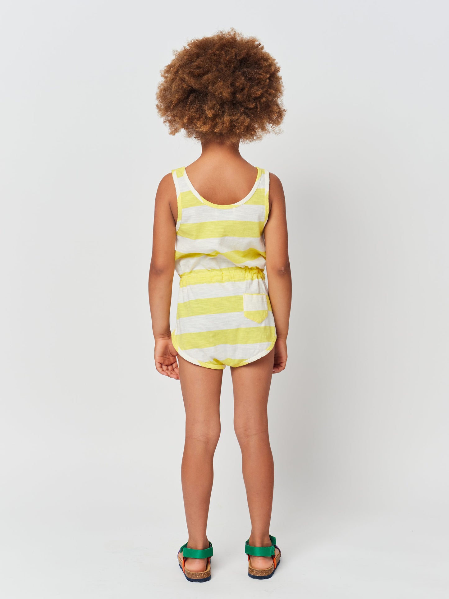 Yellow stripes playsuit