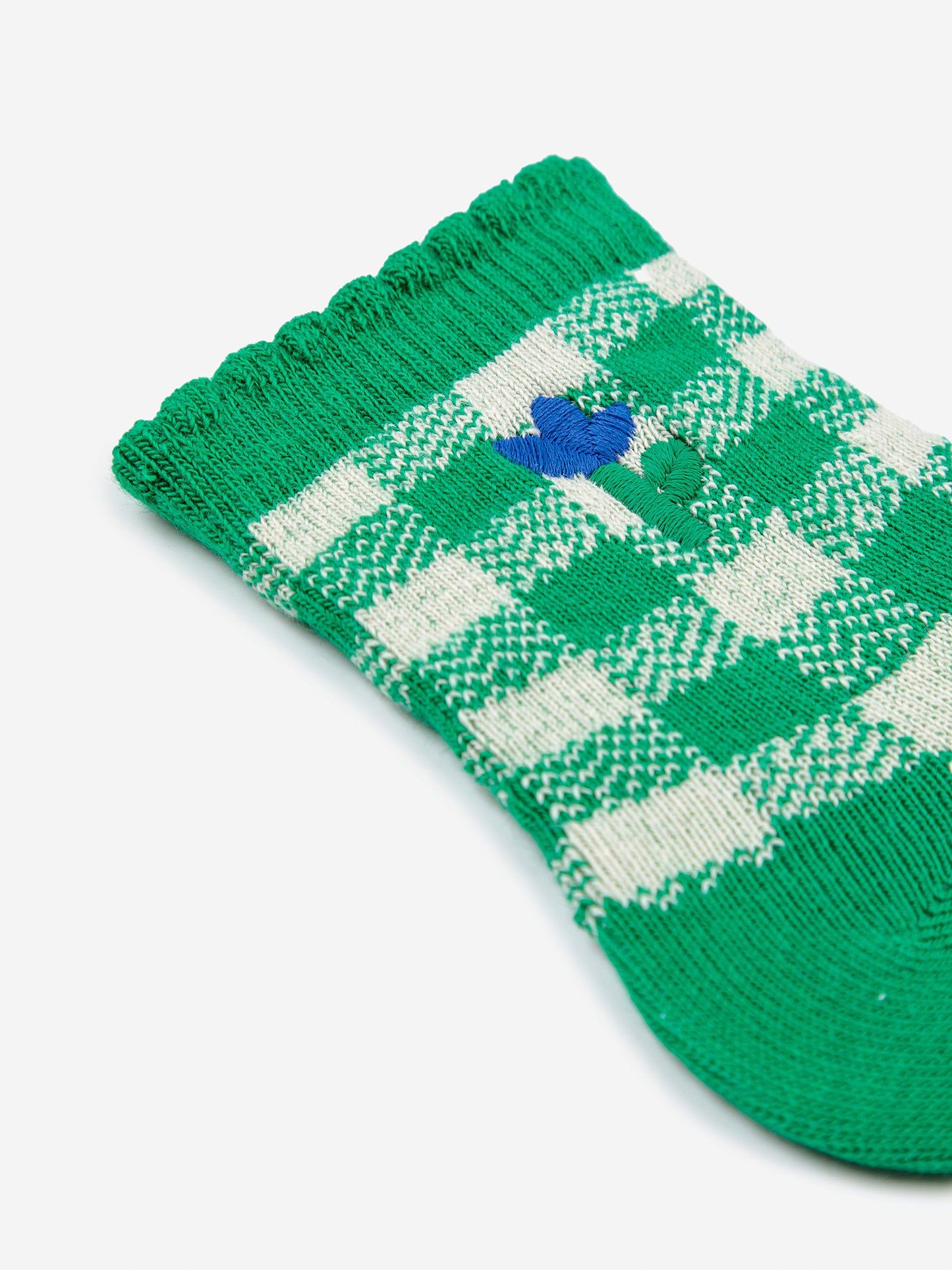 Green Vichy long socks