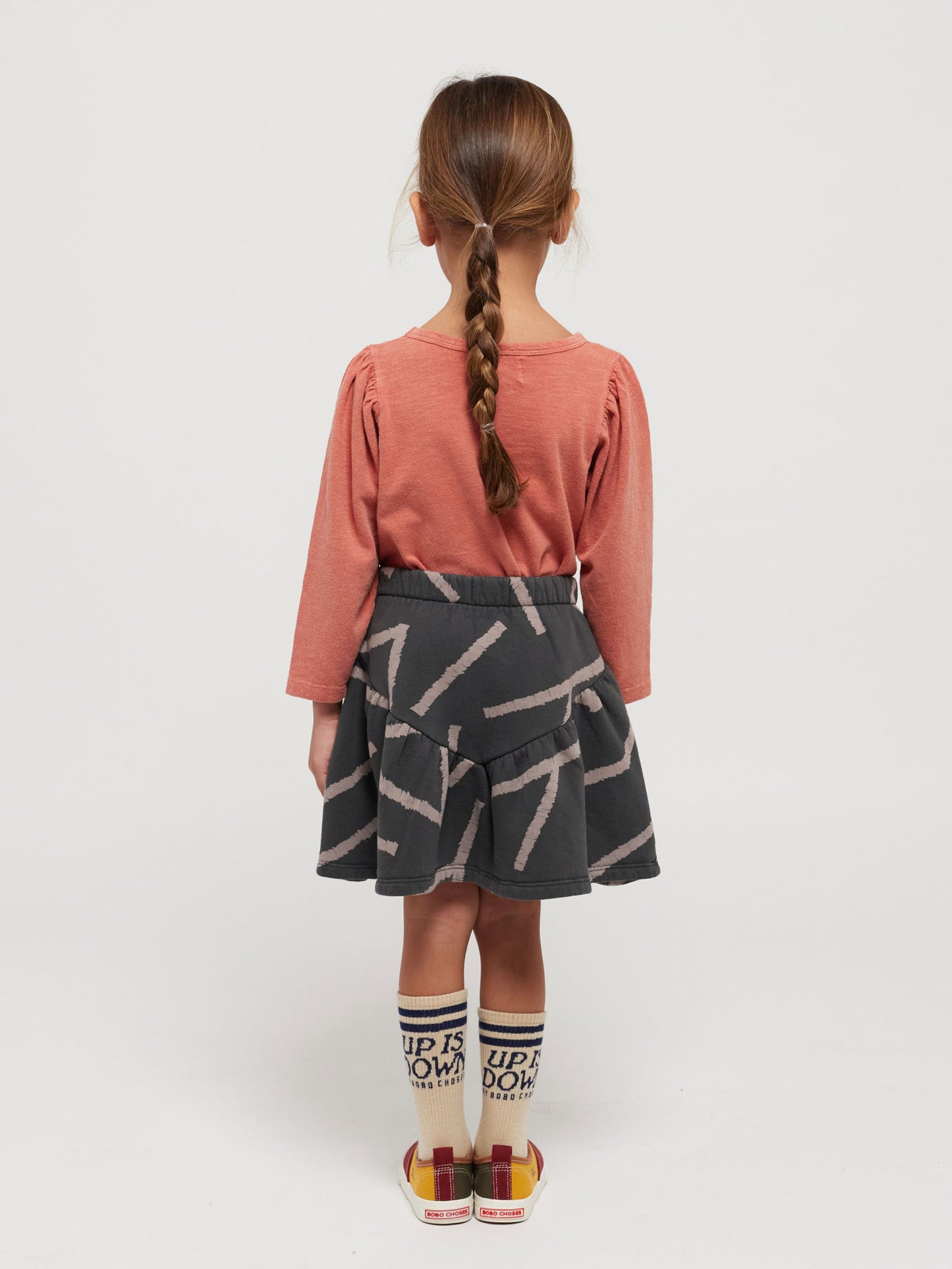 Lines all over skirt