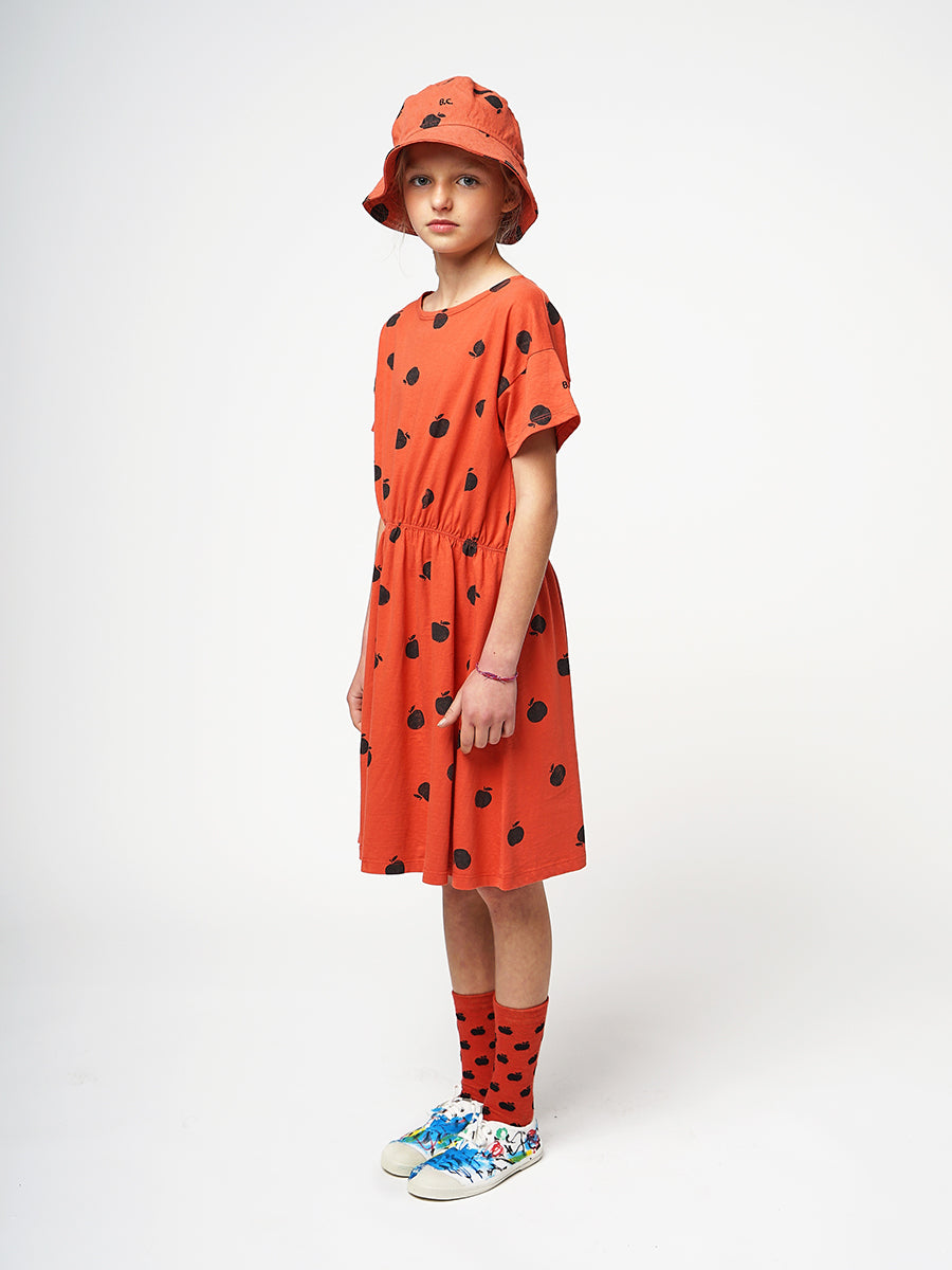 Poma red allover dress