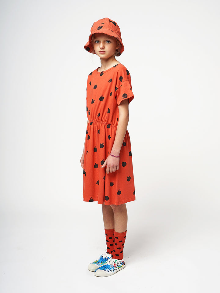 Poma red allover dress