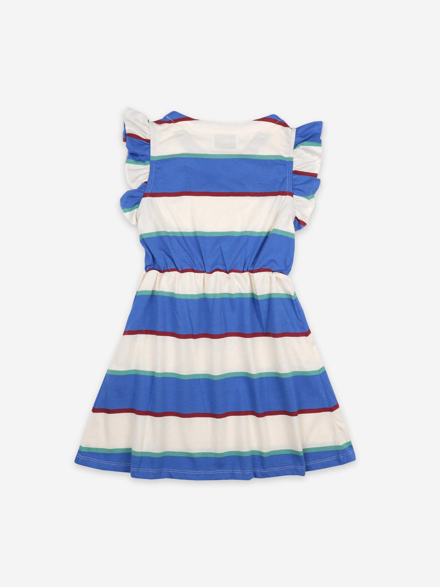 Stripes Jersey Ruffle Dress