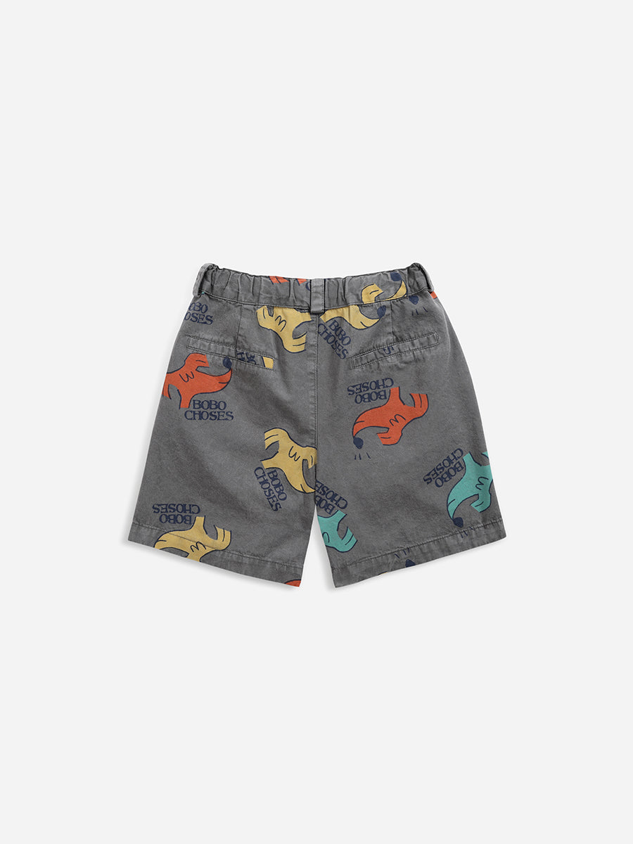 Sniffy Dog all over woven bermuda shorts