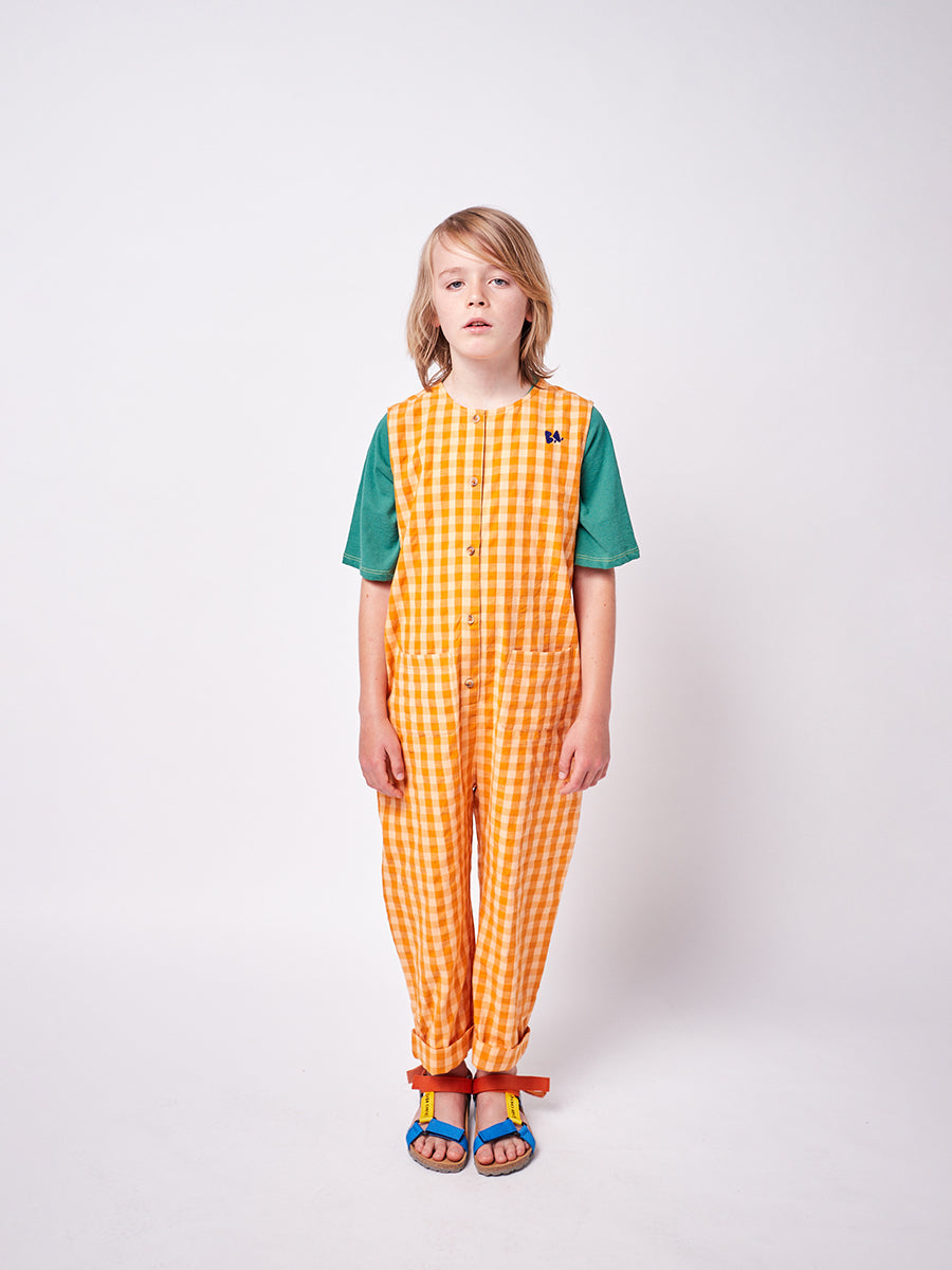Vichy woven overall