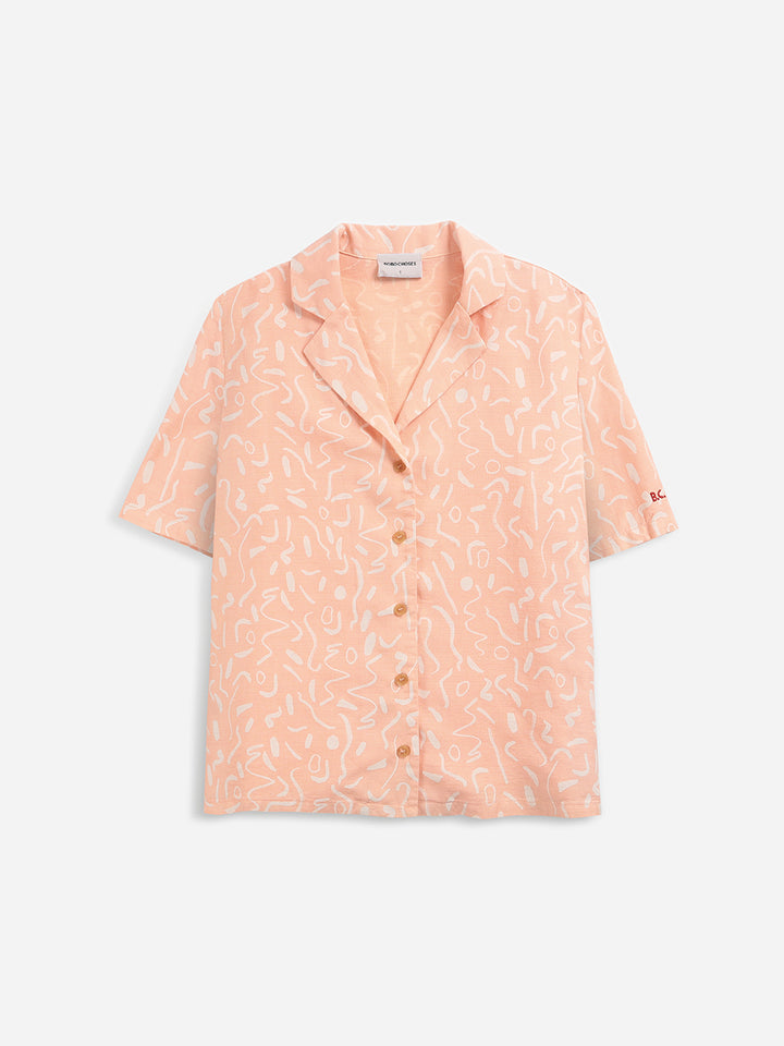 Camisa de màniga curta serpentina