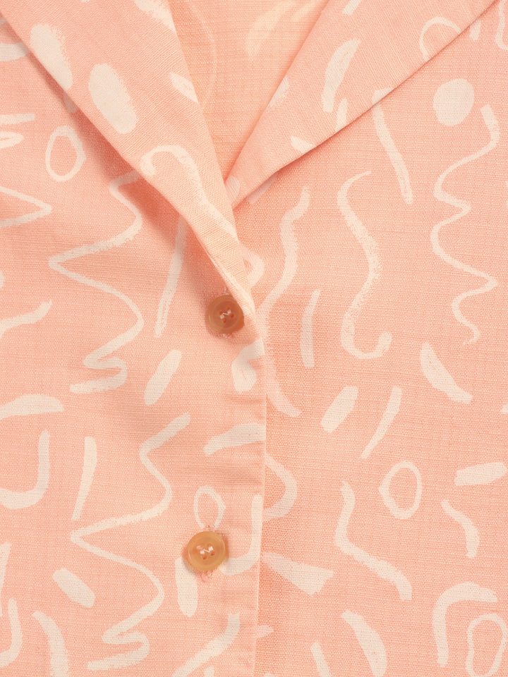 Camisa de màniga curta serpentina