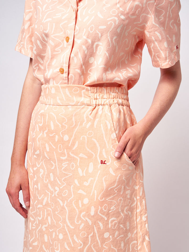 Camisa de màniga curta serpentina