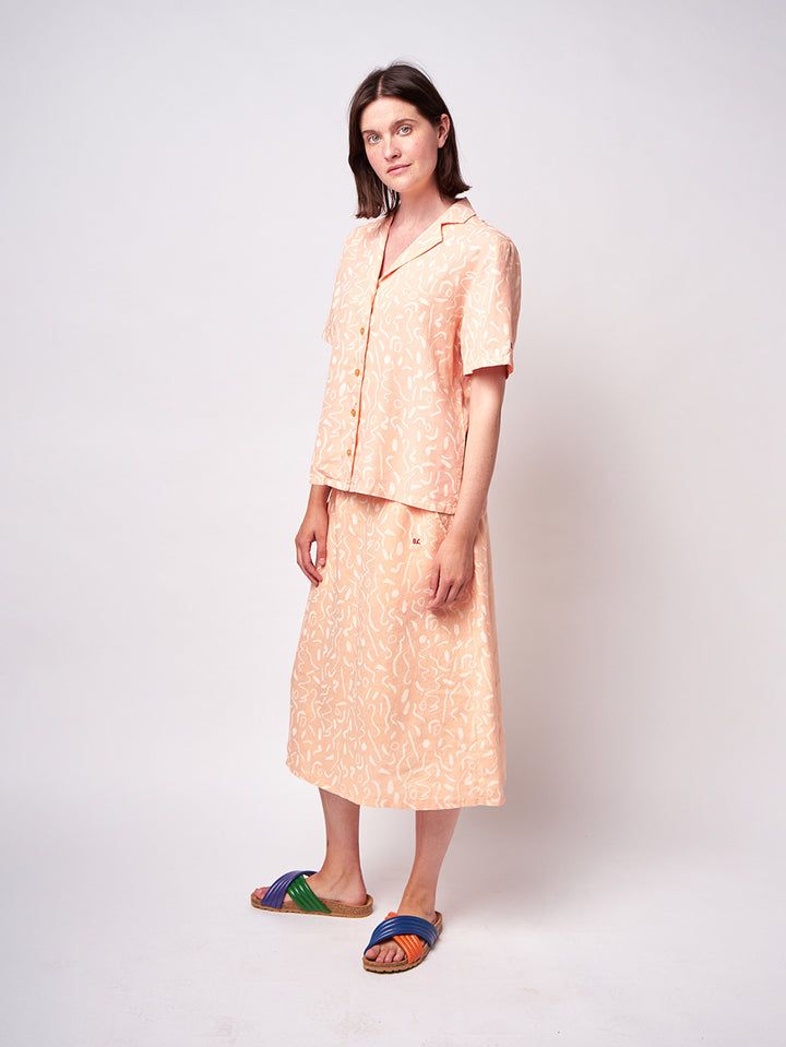 Camisa de màniga curta serpentina