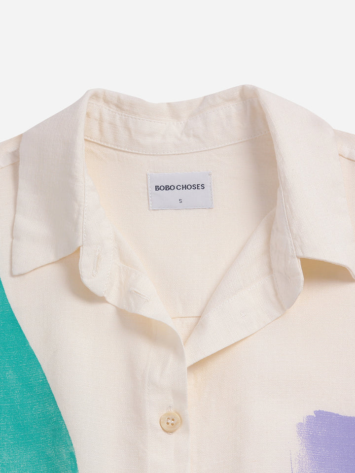 Vestit camiser sense mànigues pinzellades