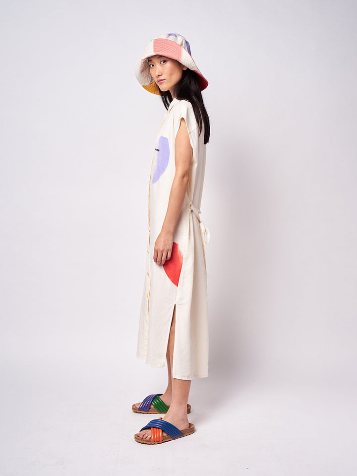 Vestit camiser sense mànigues pinzellades