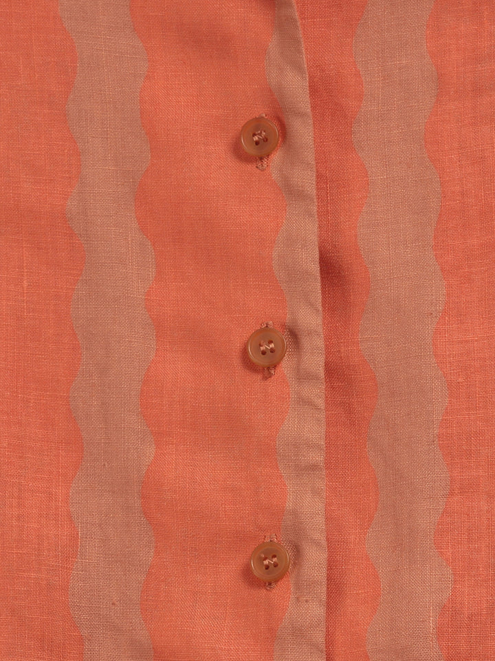 Stripe all over v-neck jumpsuit