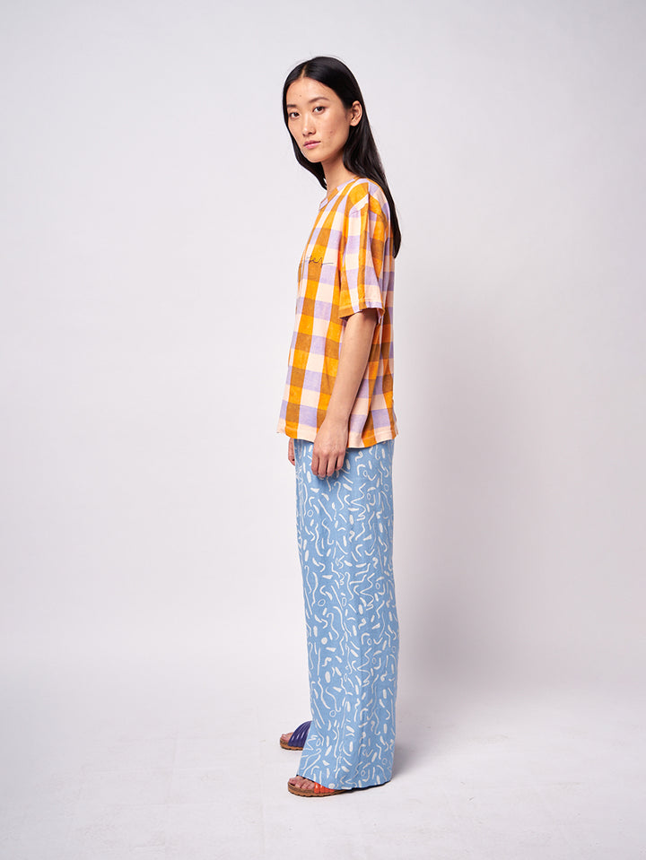 Serpentine all over straight leg trousers