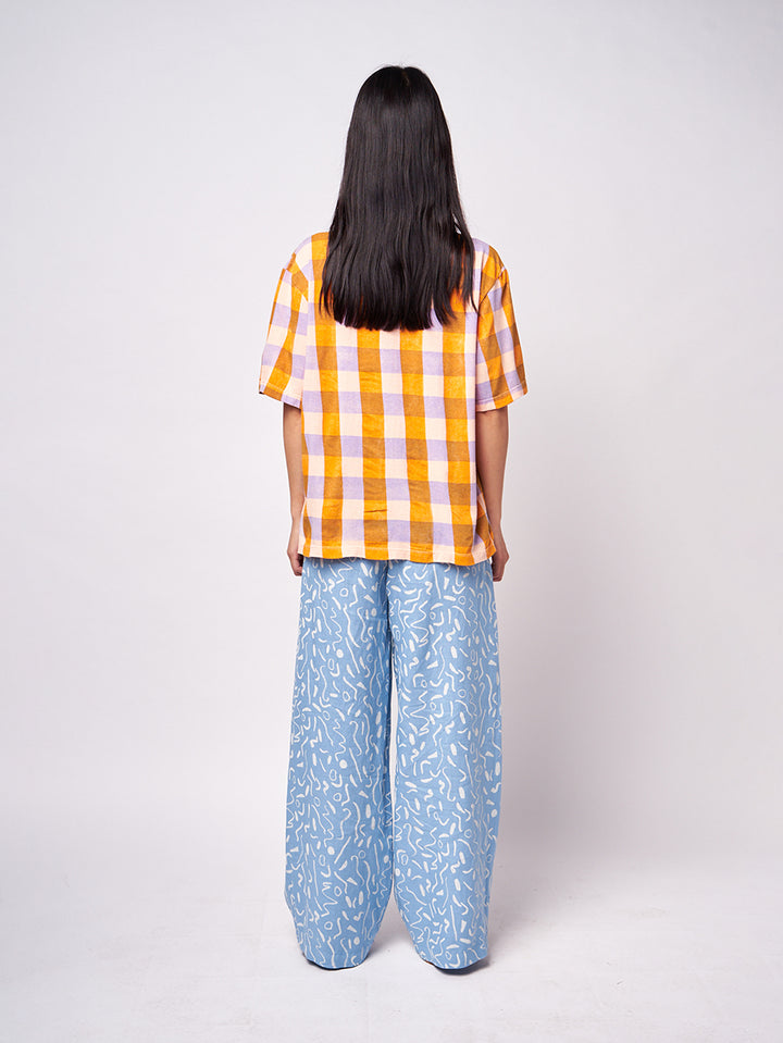 Serpentine all over straight leg trousers