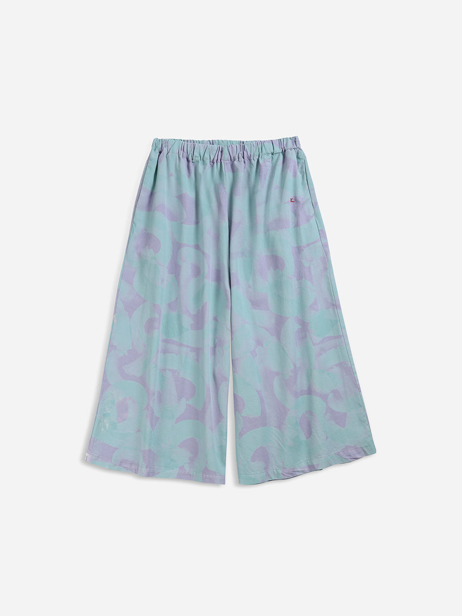 Pantalons culotte estampat pinzellades