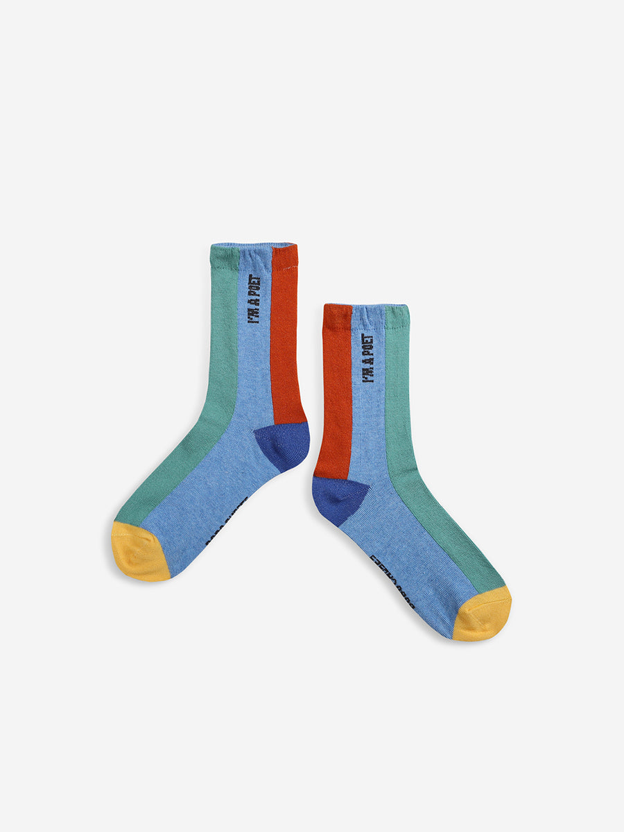 Colors Stripes blue long socks