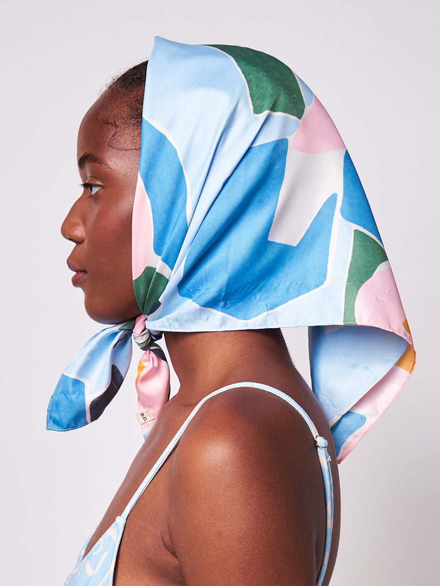 Floral print foulard