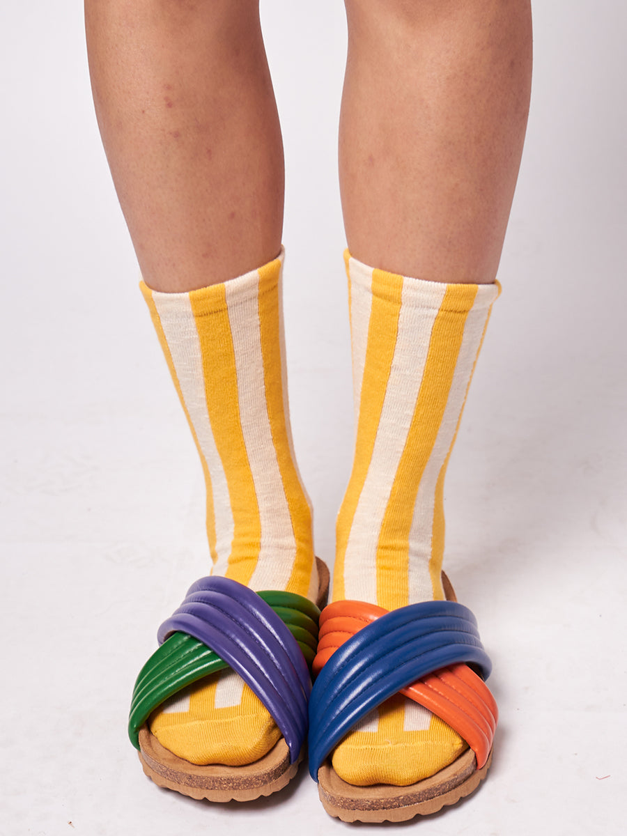 Striped 2-pack long socks