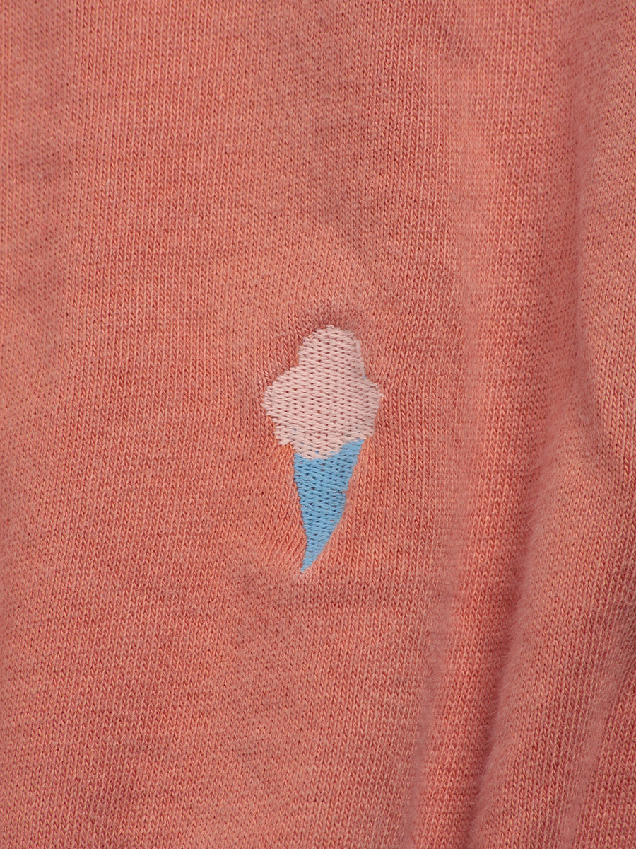 Mini Ice Creams embroidery sleeveless sweatshirt