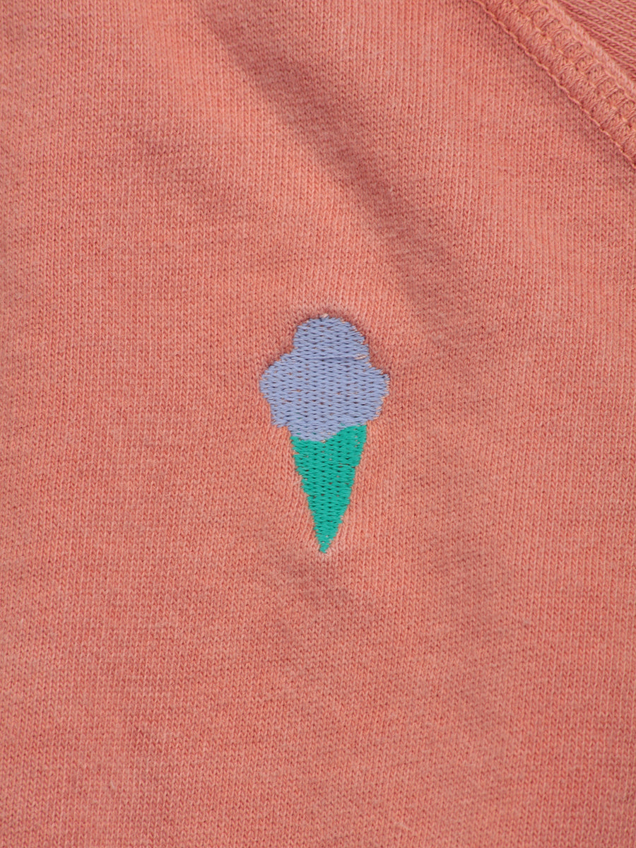 Mini Ice Creams embroidery sleeveless sweatshirt