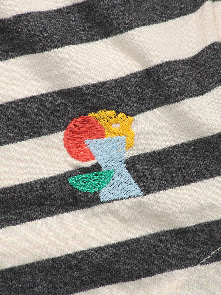 Pantalons curts de punt a ratlles