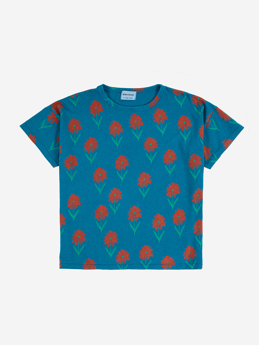 Petunia all over short sleeve T-shirt