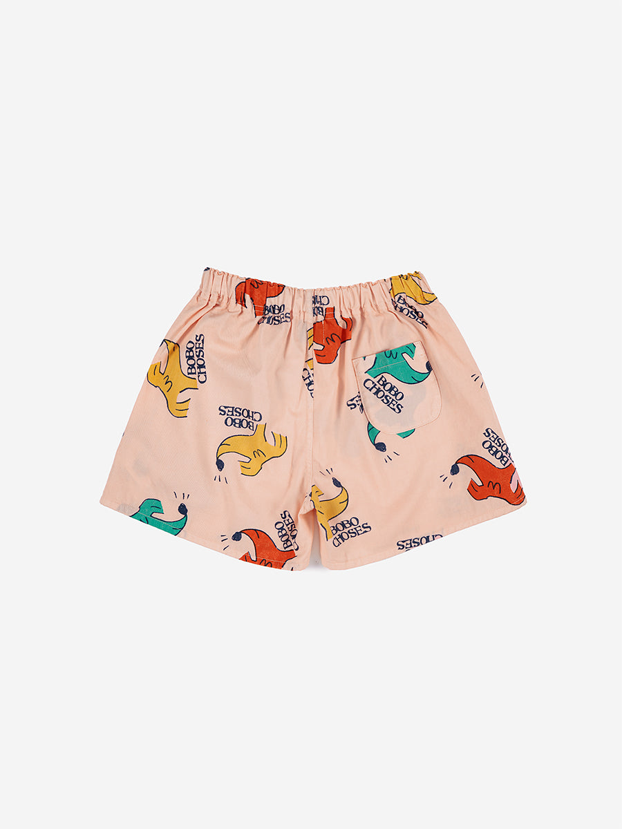 Sniffy Dog all over woven shorts