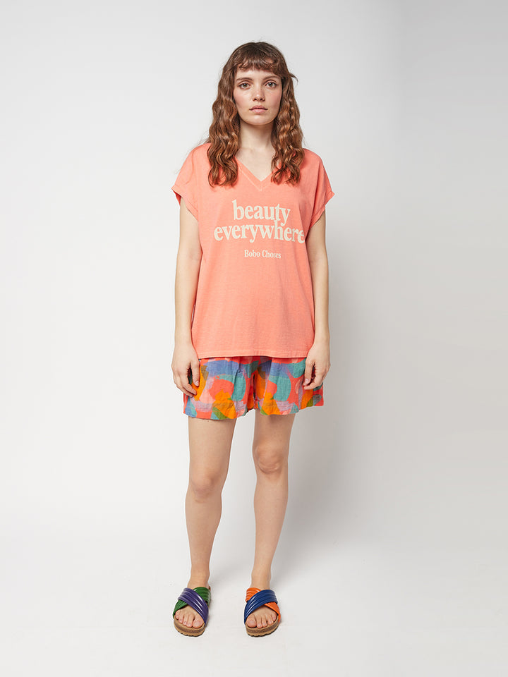 Samarreta folgada amb coll en punta Beauty Everywhere