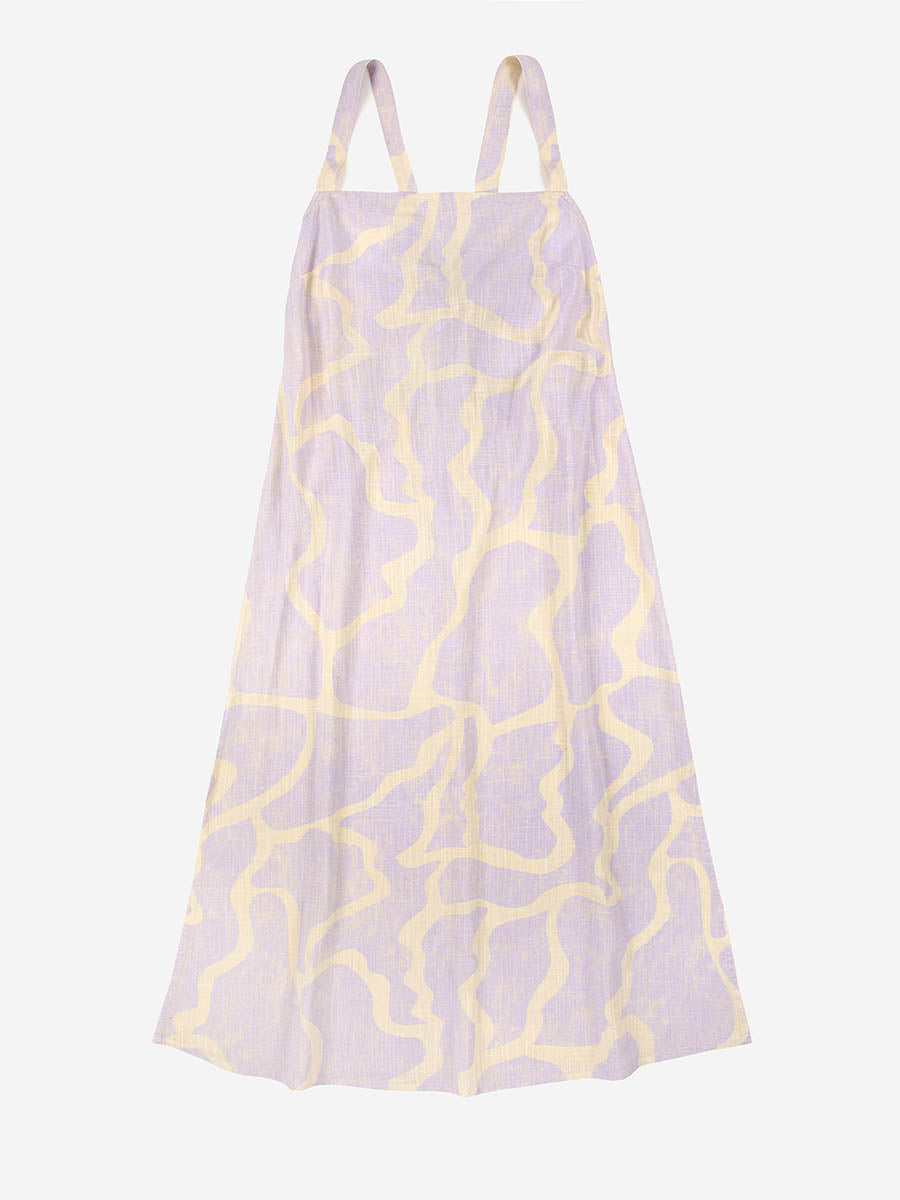 Nacre Pattern Strap Dress