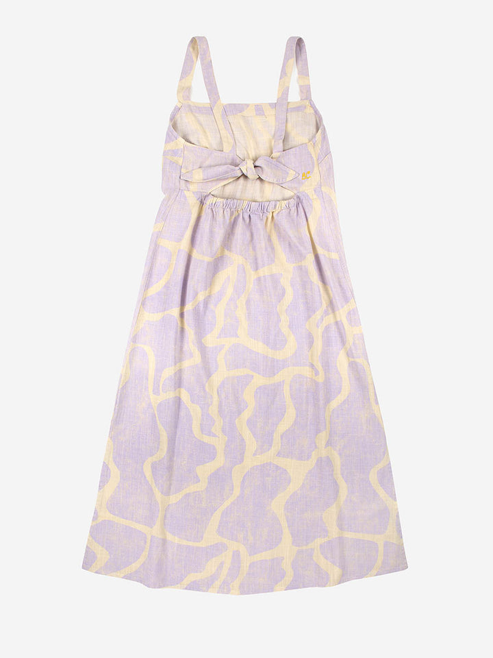 Vestit de tirants estampat nacre