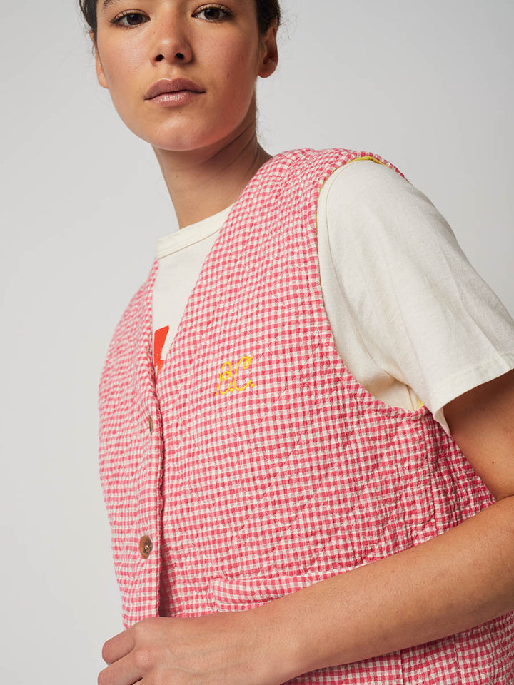 Armilla encoixinada quadre vichy