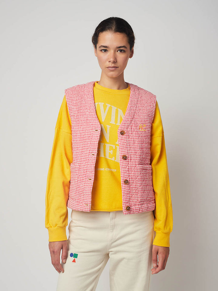 Armilla encoixinada quadre vichy