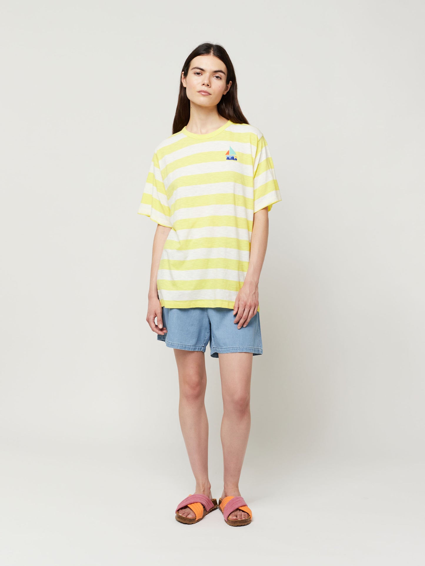 Yellow Stripes Oversize T-shirt