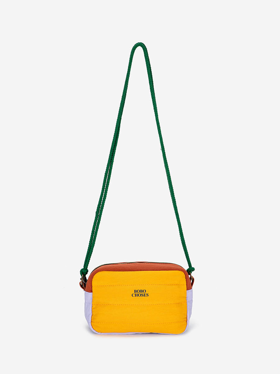 Color Block Padded Crossbody Bag