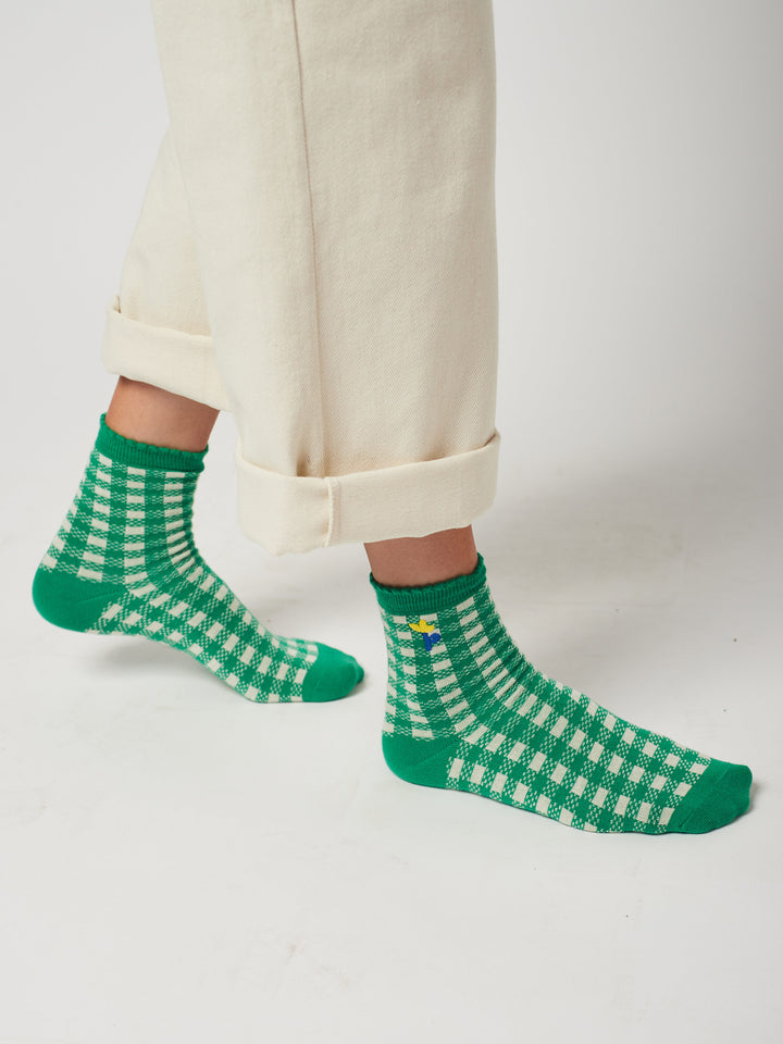 Joc de mitjons curts de quadre vichy