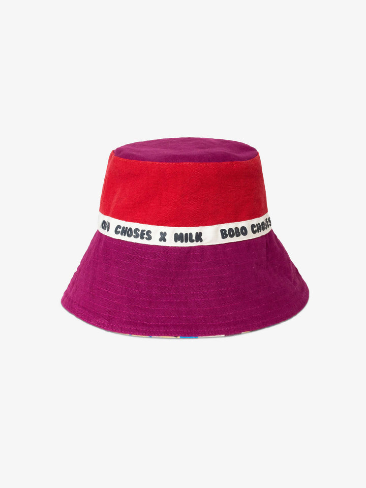 Reversible bucket hat 20th Milk Birthday by Bobo Choses
