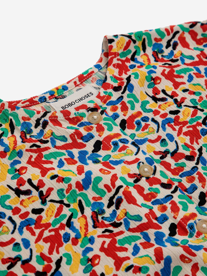 Confetti all over woven blouse