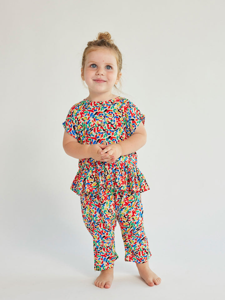 Confetti all over woven blouse