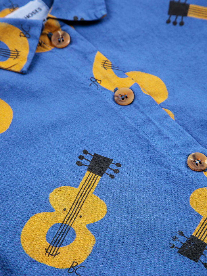 Acoustic Guitar all over woven shirt