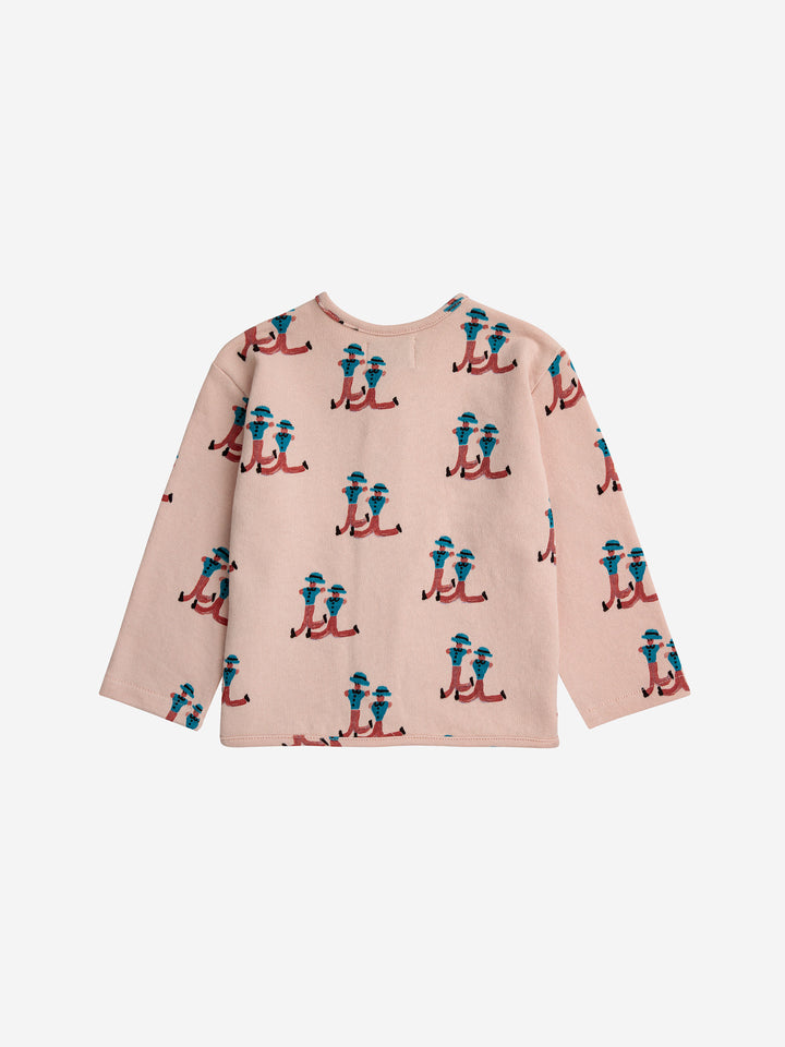 Dancing Giants all over buttoned sweatshirt