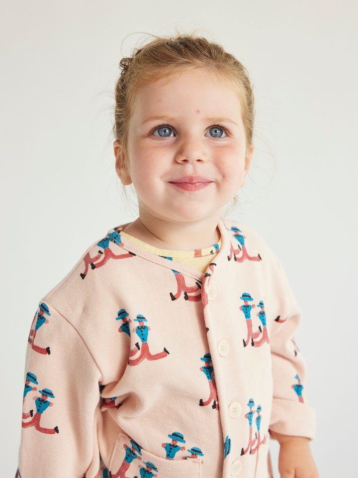 Dancing Giants all over buttoned sweatshirt