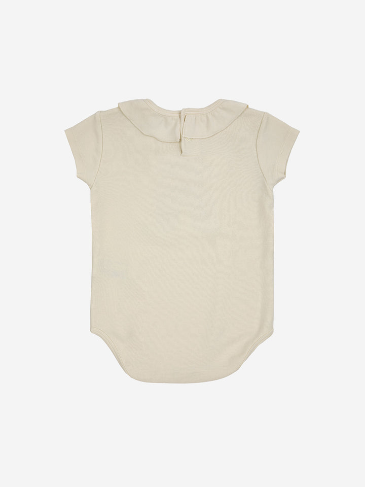 레인보우 러플 칼라 바디수트