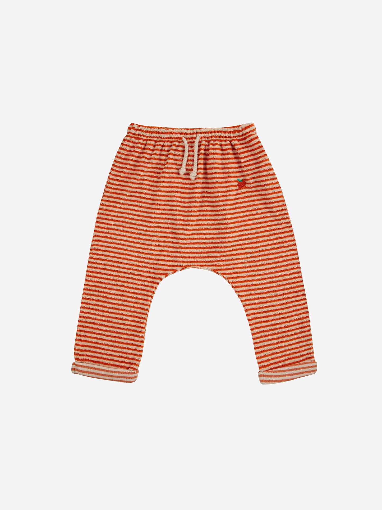 Orange Stripes terry harem pants
