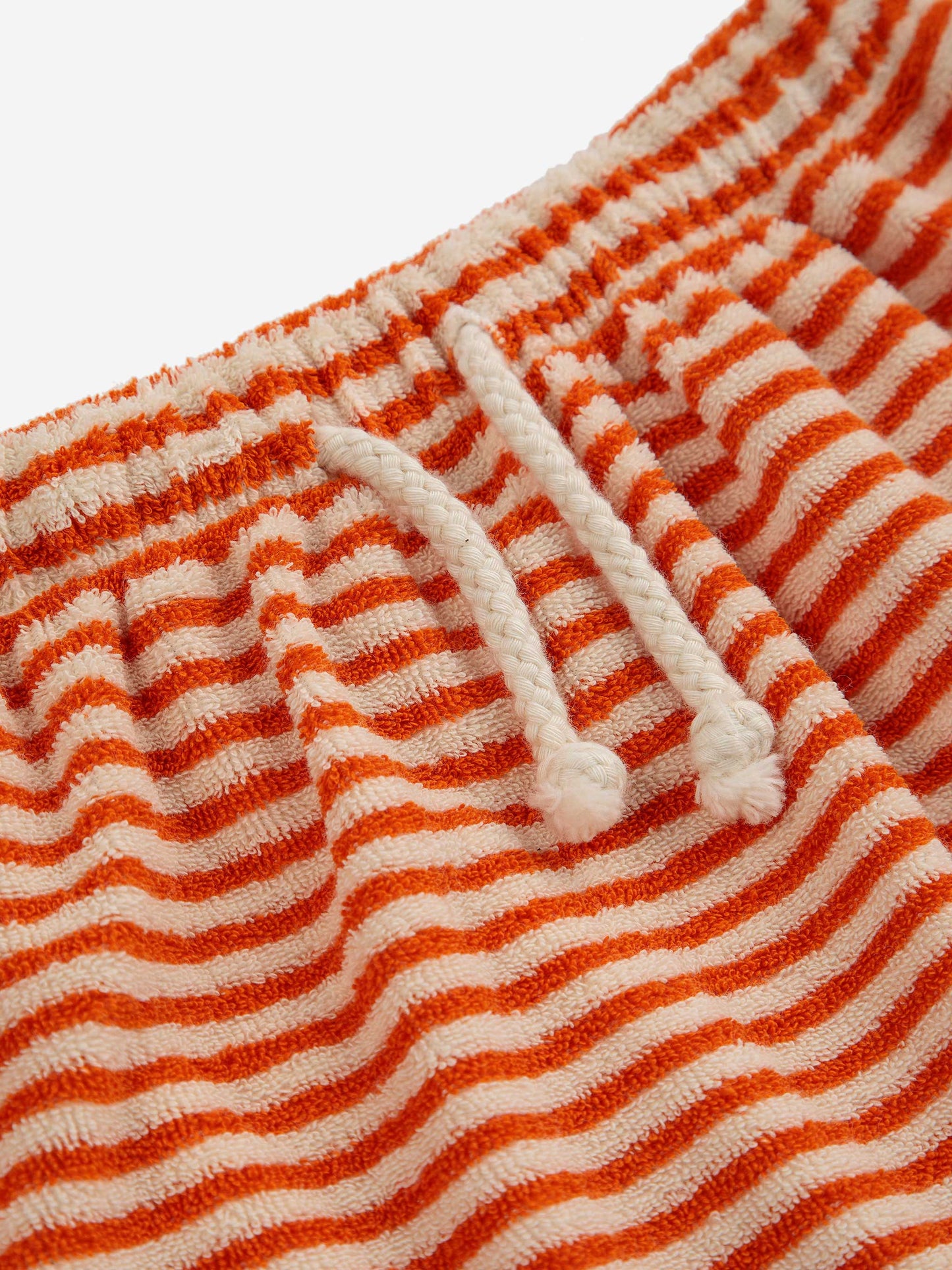 Orange Stripes terry harem pants