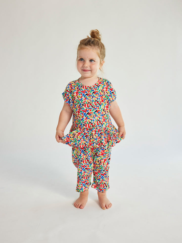 Confetti all over woven harem pants