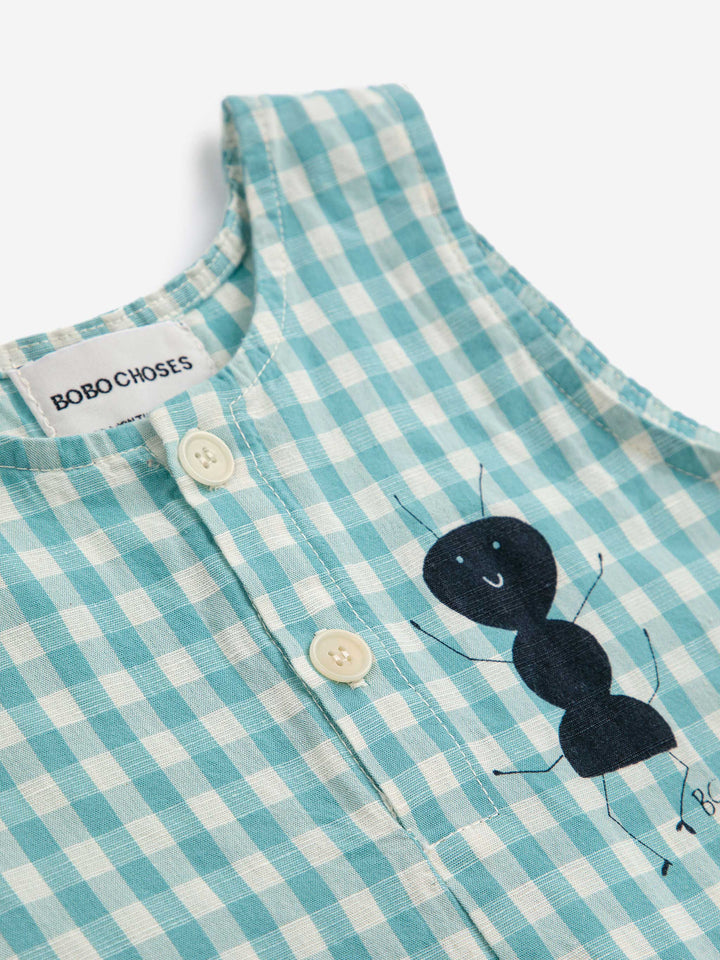 Ant vichy woven playsuit